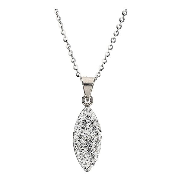 Smart Jewel Kette mit Anhänger "navetteförmig, mit Kristallsteinen" günstig online kaufen