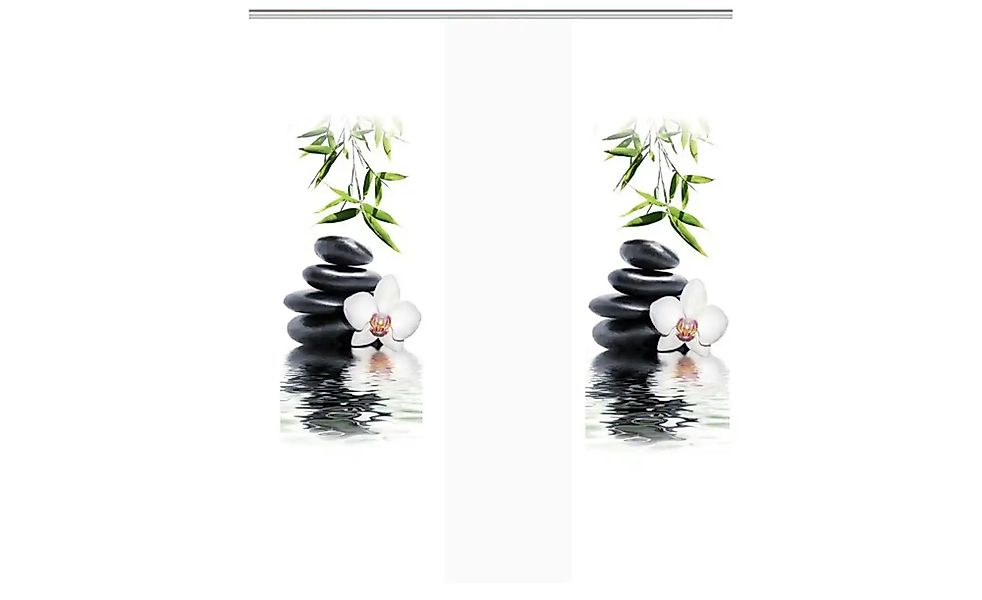 HOME WOHNIDEEN Schiebegardine "RUSKIN" Klettband 3 Stk. tlg. HxB: 245x60, i günstig online kaufen