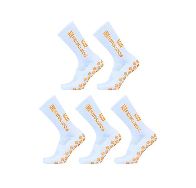 Athlix Sportsocken 5 Paar Fußball Socken, Sportsocken 34-46 Anti Rutsch Gri günstig online kaufen
