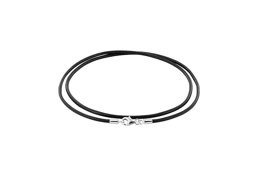 Auroris Lederband 2mm schwarz Echtleder Kette Karabinerverschluss 925 Sterl günstig online kaufen