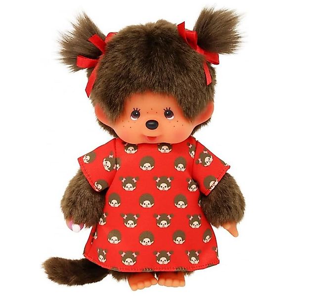 Monchhichi Plüschfigur Mädchen im Monchi-Kleid 20 cm Monchhichi Puppe zwei günstig online kaufen