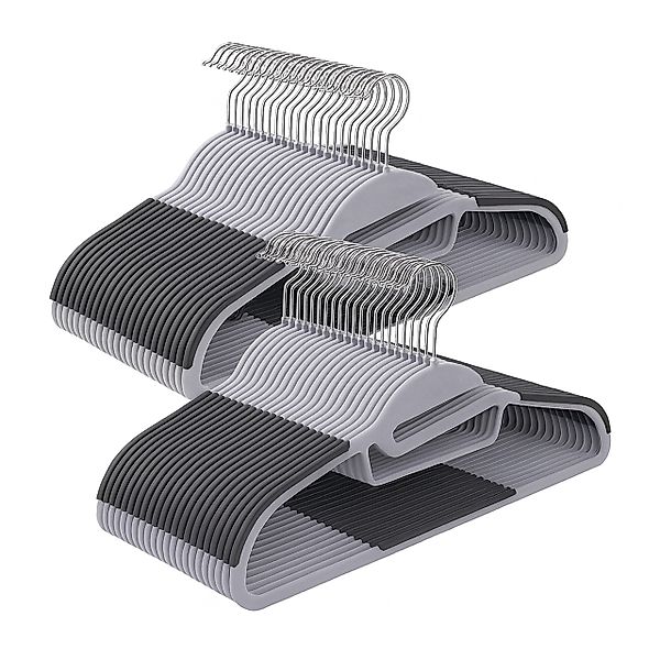 relaxdays Kleiderbügel Gummierte Kleiderbügel im Set, günstig online kaufen