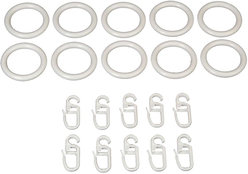 Liedeco Gardinenring, Gardinenstangen, (Set, 10-St., mit günstig online kaufen