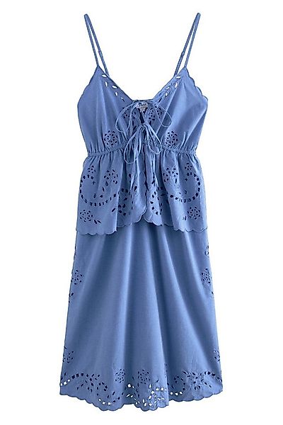 Next Midikleid Midikleid mit Schößchen und Lochstickerei (1-tlg) günstig online kaufen
