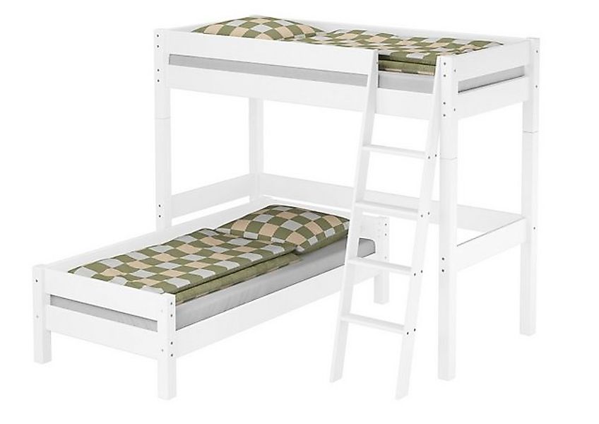 ERST-HOLZ Etagenbett Hochbett für Kinder mit Einzelbett 90 x 200 Stockbett günstig online kaufen
