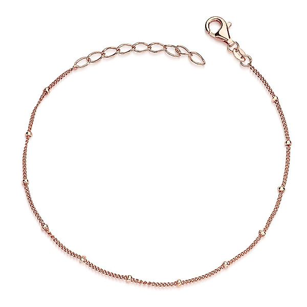 Materia Armkette Damen Rosegold Kugelkette 17-20cm günstig online kaufen