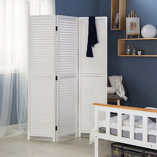 Homestyle4u Paravent Raumteiler Holz Trennwand Holz günstig online kaufen