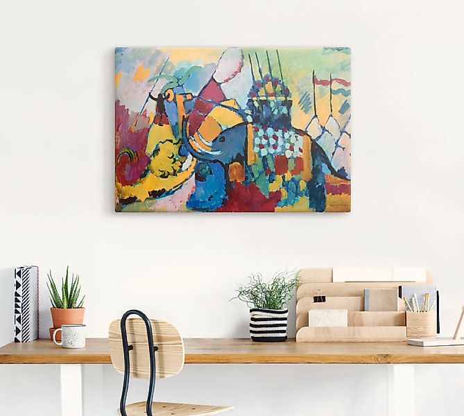Artland Leinwandbild »Der Elefant. 1908«, Wildtiere, (1 St.), auf Keilrahme günstig online kaufen