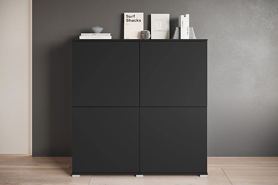 INOSIGN Highboard "Kenia, moderne grifflose Hochkommode mit 4 Türen, Breite günstig online kaufen