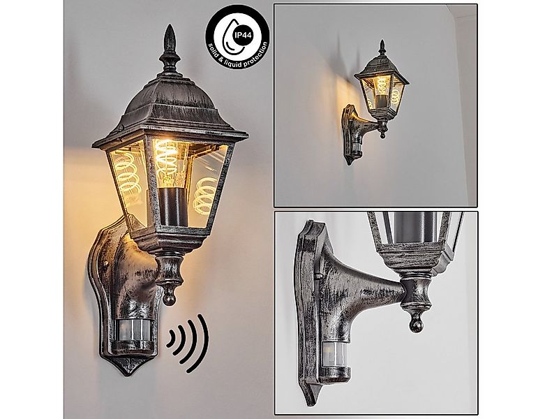 hofstein Außen-Wandleuchte Außenwandlampe m. Bewegungsmelder aus Metall/Gla günstig online kaufen