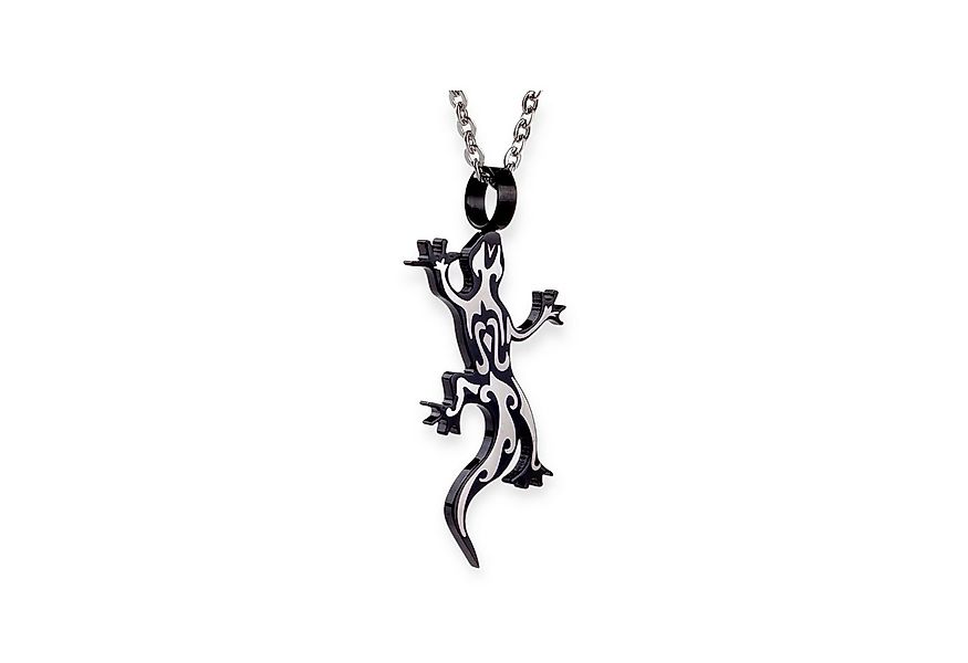 Karisma Schmuck Kettenanhänger Edelstahl Anhänger Gecko Schwarz PVD Herrens günstig online kaufen