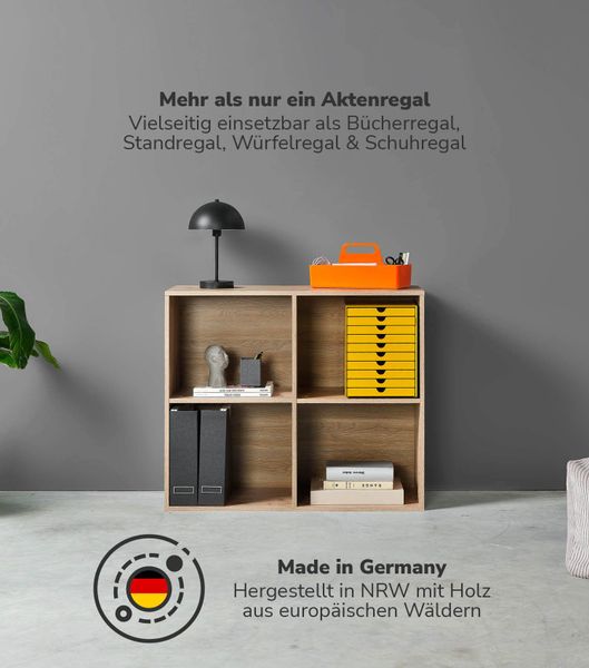 mokebo Aktenregal Der Verstauer, 4 Fächer, günstig online kaufen