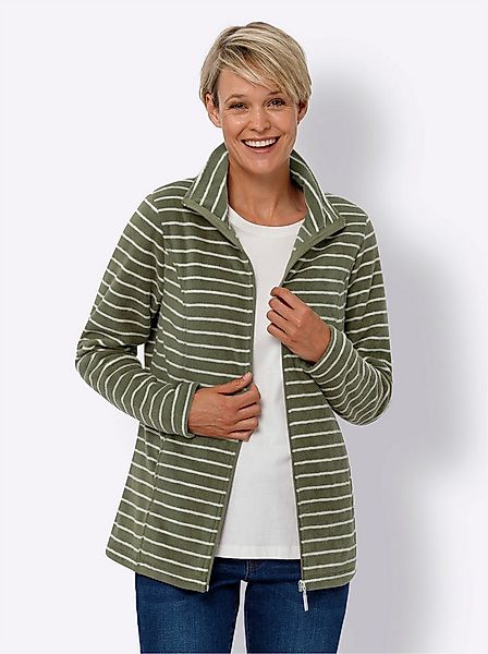 Sieh an! Fleecejacke Fleece-Jacke Langarm günstig online kaufen