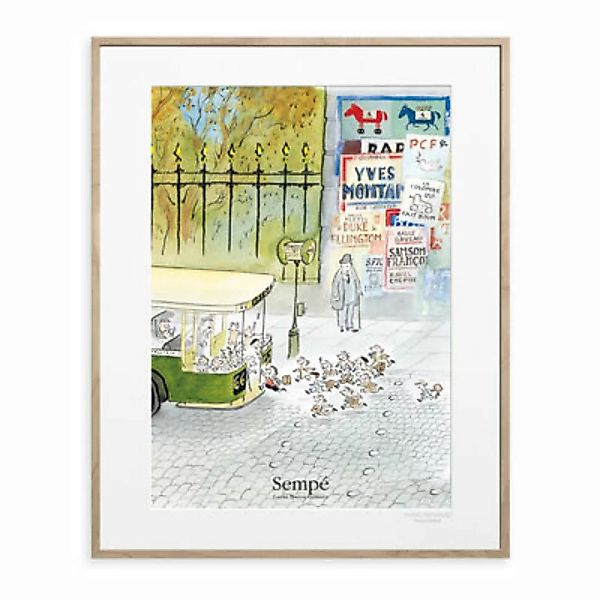 Poster Sempé - Bus papierfaser bunt / 40 x 50 cm - Image Republic - Bunt günstig online kaufen