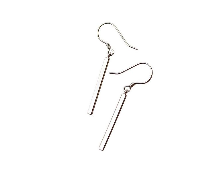 ELLAWIL Paar Ohrhaken lange Streifen Anhänger Schmuck Geschenk Silber Ohrsc günstig online kaufen