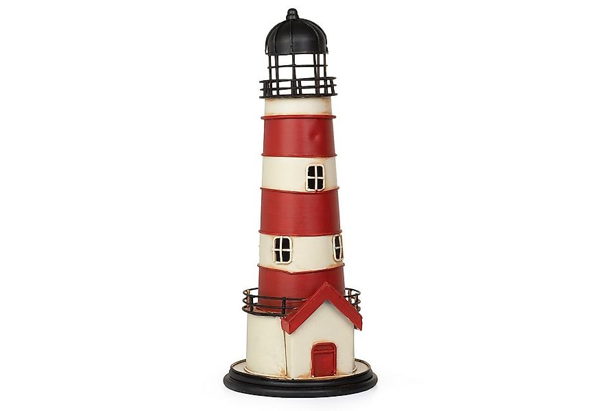 Moritz Spardose Blech-Spardose Leuchtturm rot weiß, Modell Nostalgie Antik- günstig online kaufen