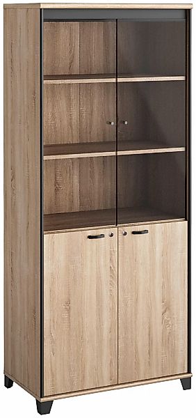 Gami Aktenschrank "MAMBO", 2 Holztüren, 2 Glastüren günstig online kaufen