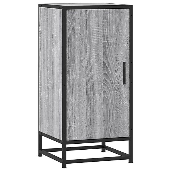 vidaXL Sideboard Grau Sonoma 35,5x35x76 cm Holzwerkstoff und Metall 848942 günstig online kaufen