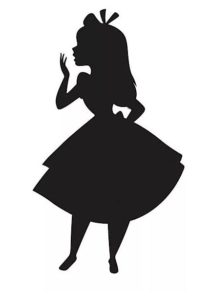 Komar Poster "Alice Silhouette", Disney, (1 St.) günstig online kaufen