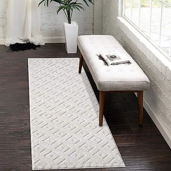 Carpet City Teppich "LOUNGE 9999" rechteckig 15 mm Höhe Kurzflor-Teppich Mo günstig online kaufen