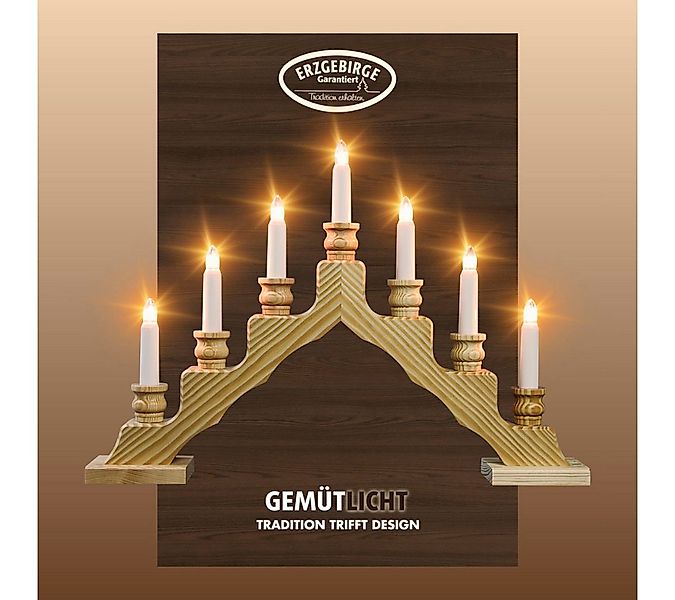 Weigla Lichterbogen Schwede, Weihnachtsdeko, Made in Germany (1-tlg), 7-fla günstig online kaufen