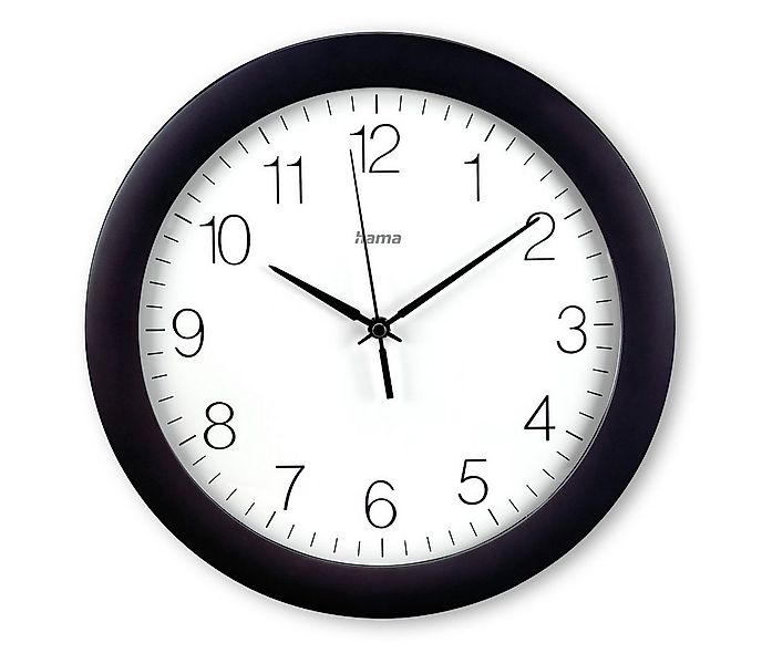 Hama Funkwanduhr DCF-Funkwanduhr "Teneriffa", Ø 30 cm (automatische Zeitanp günstig online kaufen