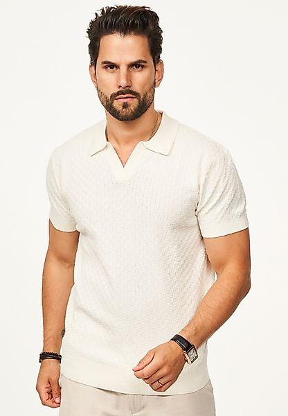 SOULSTAR Poloshirt mit offenem Kragen Kurzarm günstig online kaufen
