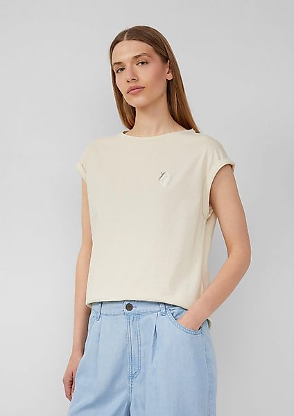 s.Oliver Kurzarmshirt T-Shirt Relaxed-Fit-Shirt mit Print günstig online kaufen