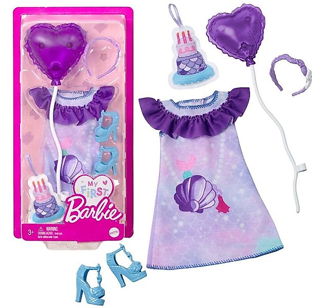 Barbie Puppenkleidung Birthday Kleid My First Barbie Mattel Puppen-Kleidung günstig online kaufen