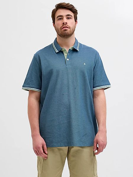 Jack & Jones PlusSize Poloshirt JJEPAULOS POLO SS NOOS PLS mit Logo Sticker günstig online kaufen