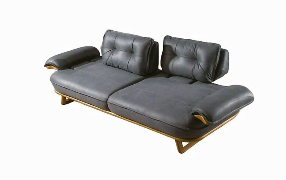 JVmoebel 3-Sitzer Exklusiver Grauer 3-Sitzer Designer Sofa Wohnzimmer Polst günstig online kaufen