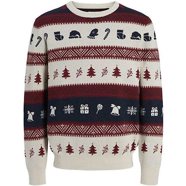 Jack & Jones  Pullover Pullover XMAS SNOWBALL Strickpullover R-Neck günstig online kaufen