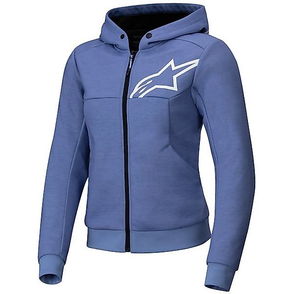 Alpinestars Motorradjacke Alpinestars Stella Chrome V2 Sport Hoodie Blau/Vi günstig online kaufen