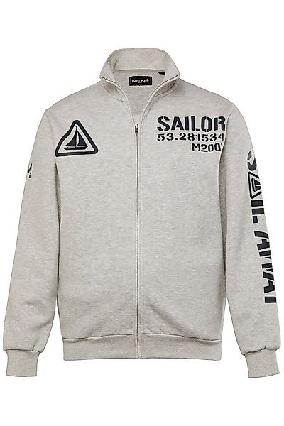 Men Plus Fleecejacke Sweatjacke Stehkragen günstig online kaufen