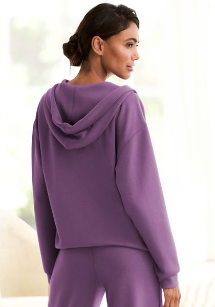 French Connection Hoodie mit V-Ausschnitt und breitem Kragen, Loungewear günstig online kaufen