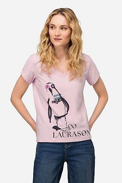 Laurasøn T-Shirt T-Shirt Möwe V-Ausschnitt Halbarm günstig online kaufen