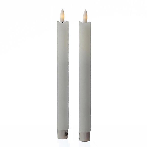 Marelida LED Stabkerzen Tafelkerzen Spitzkerzen Echtwachs Rustik Optik H  2 günstig online kaufen