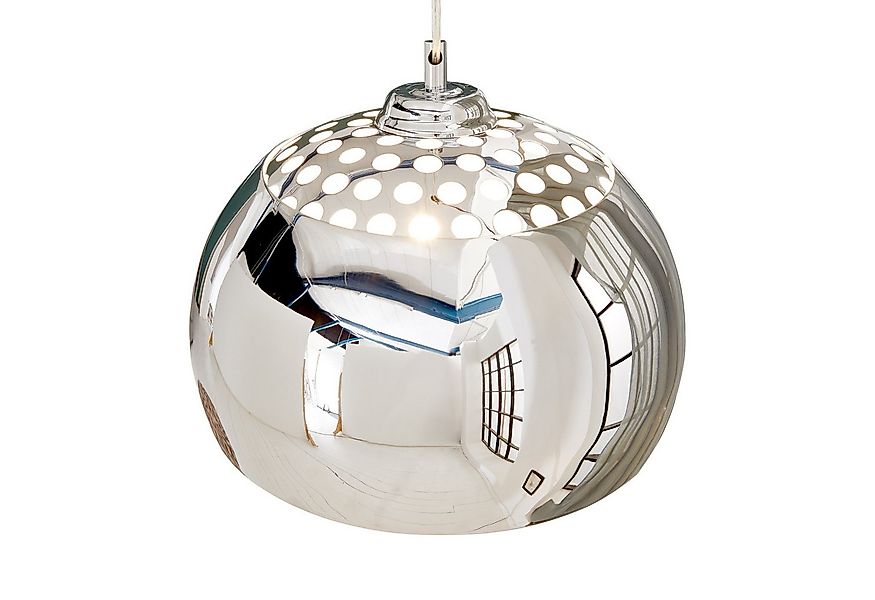 riess-ambiente Hängeleuchte CHROME BALL 32cm chrom, ohne Leuchtmittel, Wohn günstig online kaufen