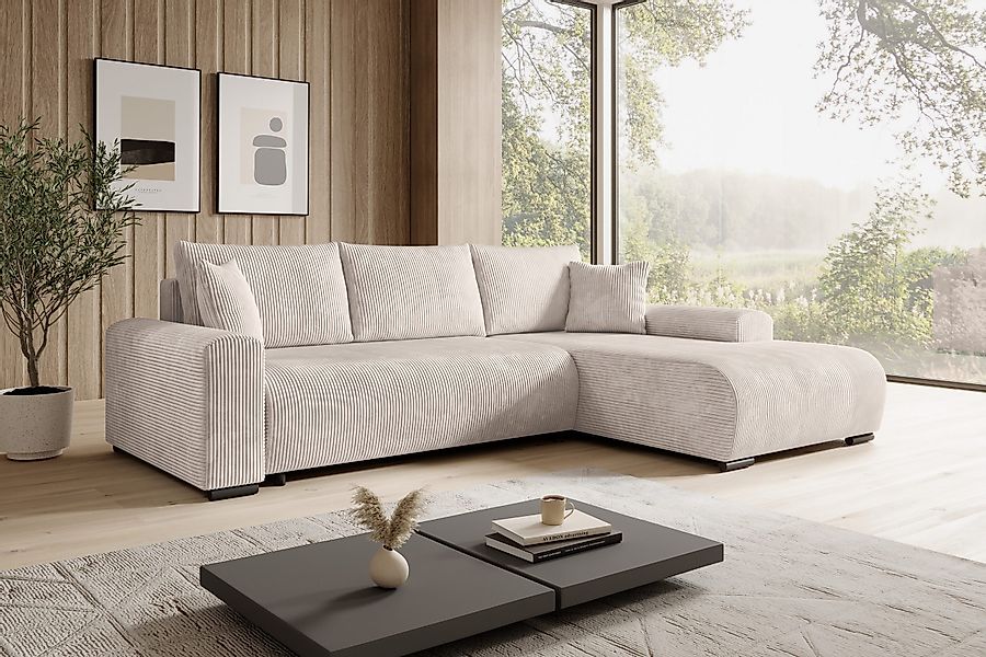 storez24 Ecksofa Ellen - Vanilla, mit günstig online kaufen