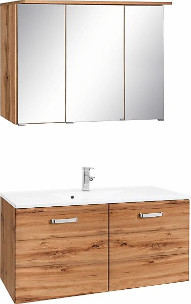 welltime Badmöbel-Set "Ravenna" 2 Stk. tlg. Breite 100 cm, mit gedämpften S günstig online kaufen