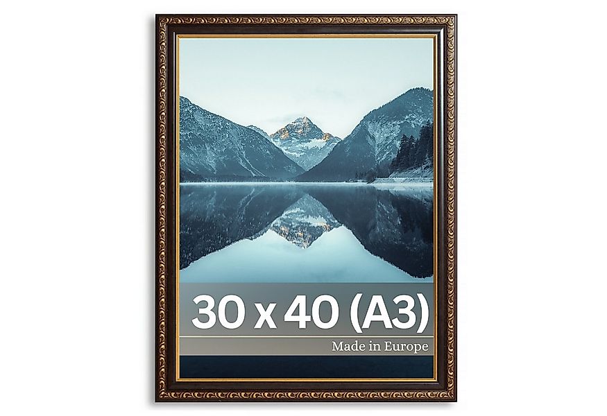 Victor (Zenith) Bilderrahmen Chagall, Antiker Bilderrahmen Schwarz Gold 30x günstig online kaufen