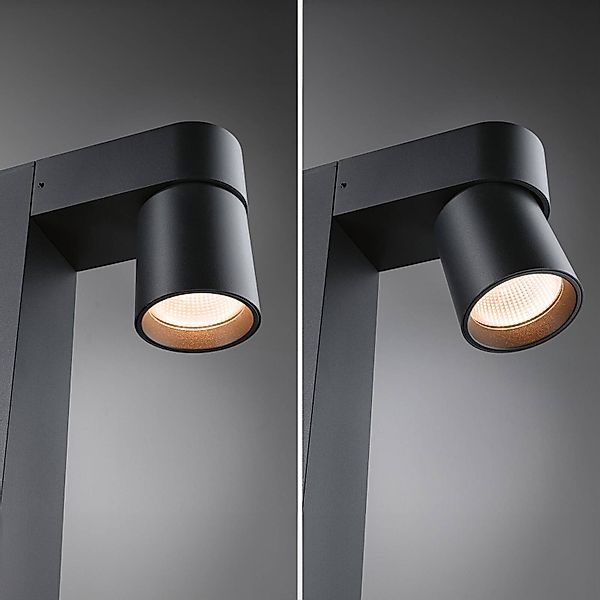 Paulmann LED Pollerleuchte »Kimu IP44 822mm 2200K 2x7,8W 720lm 230V 70° Ant günstig online kaufen