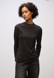STREET ONE Langarmshirt in transparenter Mesh-Qualität günstig online kaufen