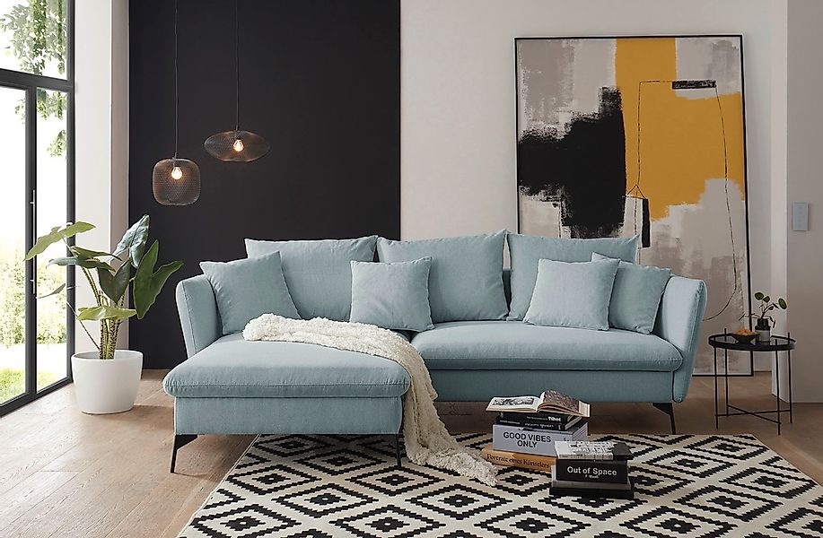 andas Ecksofa "LIVORNO,258 cm, L-Form," Schlaffunktion u. Bettkasten (139/2 günstig online kaufen