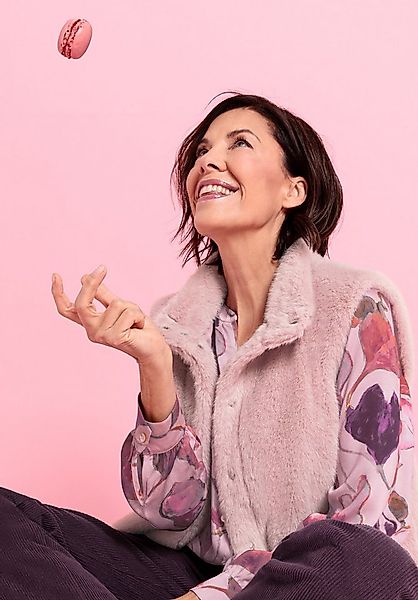 bianca Fellimitatjacke TABEA aus weichem Fellimitat in der Trendfarbe 'came günstig online kaufen
