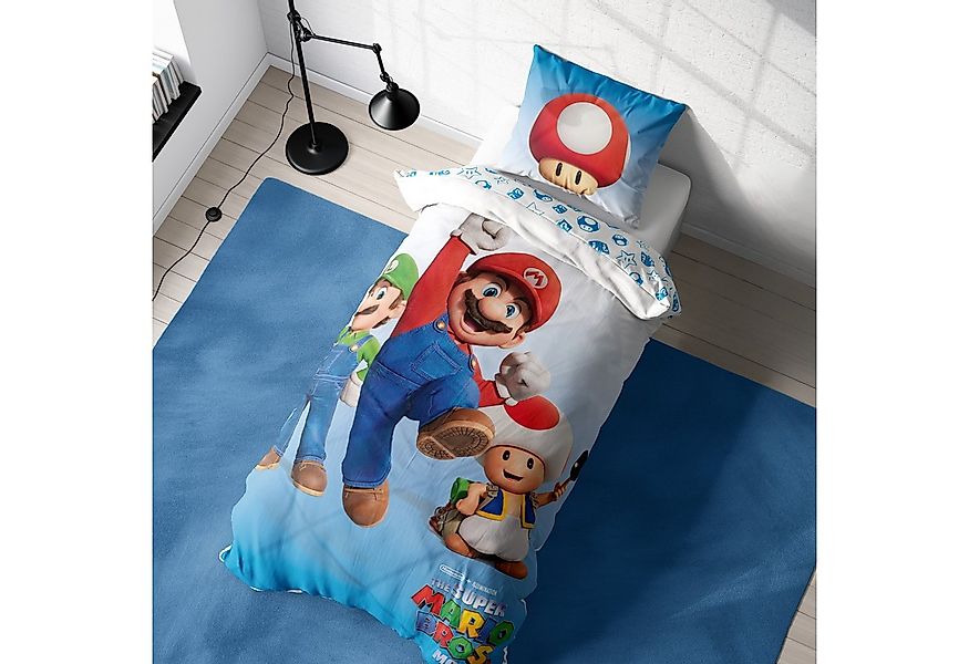 MTOnlinehandel Kinderbettwäsche Nintendo Super Mario, Geschenk für Gamer, L günstig online kaufen
