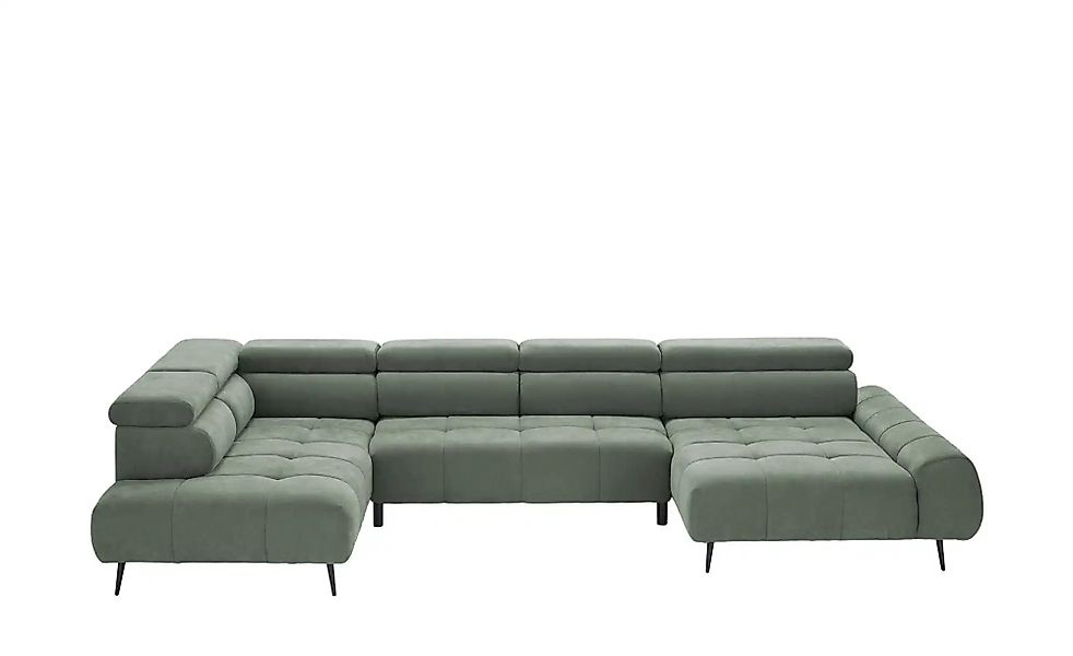 switch Wohnlandschaft  Mavel ¦ grün ¦ Maße (cm): B: 367 H: 93 T: 208.0 Pols günstig online kaufen