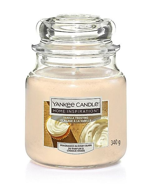 Yankee Candle Duftkerze Yankee Candle Duftkerze Mittleres Glas Vanilla günstig online kaufen