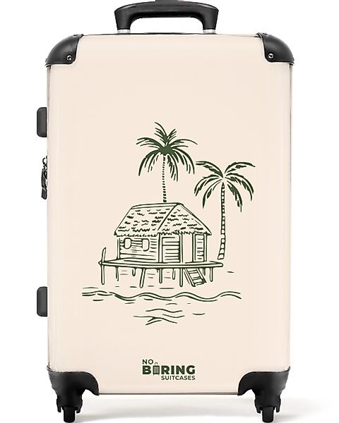 NoBoringSuitcases.com© Hartschalen-Trolley Strandhaus in Beige und günstig online kaufen