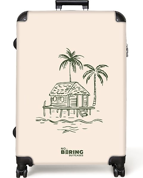 NoBoringSuitcases.com© Hartschalen-Trolley Strandhaus in Beige und günstig online kaufen